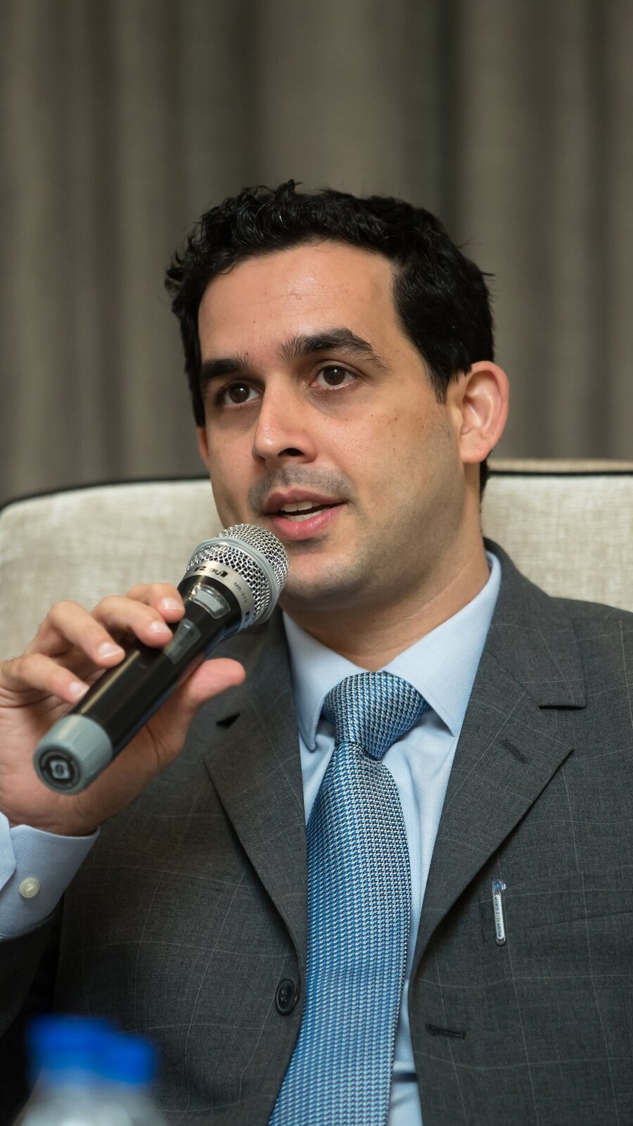 Dr. Zubin J Daruwalla speaking on a panel